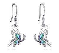 Animal Earrings Silver Cat/Panda/Dog/Owl/Butterfly/Peacock Dangle Earrings Cute Animal Jewellery Gift for Women