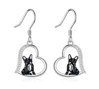 Animal Earrings Silver Cat/Panda/Dog/Owl/Butterfly/Peacock Dangle Earrings Cute Animal Jewellery Gift for Women