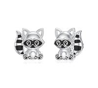 Animal Earrings Silver Cat/Pig/Dinosaur/Cow/Frog/Hedgehog/Turtle Stud Earrings Cute Animal Jewellery Gifts for Women Girls