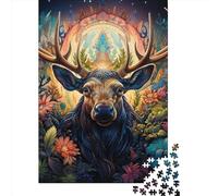 Animal Elk Jigsaw Puzzle Impossible 1000 Pezzi Decorazione Per La Casa. Giochi Rilassamento E Intelligence Per Adulti E Ragazzi Da 14 Anni 1000pcs (75x50cm)