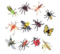 Animal Figures Toys, Solid Small Dinosaur Toys, Plastic Learning Educational Playset A Tema Animale Per Feste Ornamenti Per Torte Per Uova Di Pasqua Compleanno Natale-Insect||Bag packed