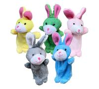 Animal Finger Puppets - Marionette In Aula | Mini Puppets Personaggio Zoo, Gioco Di Giocattoli Coniglietto Ripieno Di 5 | Bambola Di Pupetti Di Animali Per Bambini