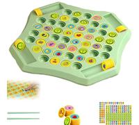 Animal Flip Chess Memory Game,Memory Chess Over Card Board,Cartoon Pattern Matching Memories Game, Suitable for 2-4 Players (Fruit)