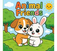 Animal Freinds: Bold and easy coloring Book for kids âges 4-8, 40 Big image fun and funny design for relaxing and enjoying