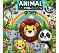 Animal Friends Coloring Book: 50 Fun and Educational Pages with Happy Animals for Kids Aged 3-6,