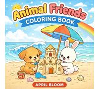 Animal Friends Coloring Book: Cute Kawaii Creatures, Bold Easy Designs, Relaxing Fun for Kids, Teens, and Adults