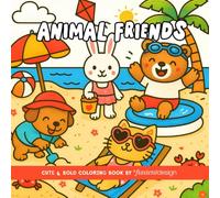 Animal Friends: Cute & Bold Coloring Book by FunTentDesign
