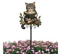 Animal Garden Stake | Animal Reading Figurines Decorative Stakes