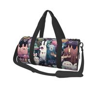 Animal Graffiti Canvas borsa da viaggio grande capacità, può essere portata a spalla