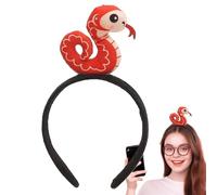 Animal Headband - Snake Headband | Year Of The Snake Headband | 2025 Costume Hair Accessories, Costume Headband, New Year's Eve, Creative Animal Plush Hairband, Hat For Parties & Photoshoots
