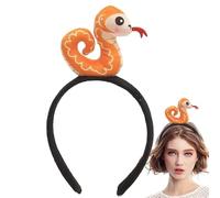 Animal Headband - Snake Headband | Year Of The Snake Headband | 2025 Costume Hair Accessories, Costume Headband, New Year's Eve, Creative Animal Plush Hairband, Hat For Parties & Photoshoots