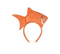 Animal Headgear Plush Fish Headband Headband Cartoon Shark Headband (arancione,1)