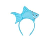 Animal Headgear Plush Fish Headband Headband Cartoon Shark Headband (blu, 1)