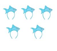 Animal Headgear Plush Fish Headband Headband Cartoon Shark Headband (blu, 5)