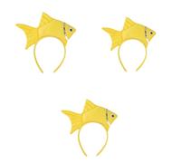 Animal Headgear Plush Fish Headband Headband Cartoon Shark Headband (giallo, 3)