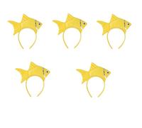 Animal Headgear Plush Fish Headband Headband Cartoon Shark Headband (giallo, 5)