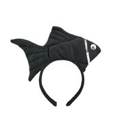Animal Headgear Plush Fish Headband Headband Cartoon Shark Headband (nero, 1)