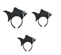 Animal Headgear Plush Fish Headband Headband Cartoon Shark Headband (nero, 3)