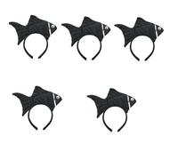 Animal Headgear Plush Fish Headband Headband Cartoon Shark Headband (nero, 5)