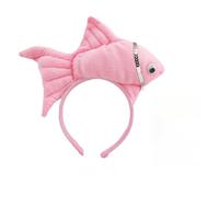 Animal Headgear Plush Fish Headband Headband Cartoon Shark Headband (rosa, 1)