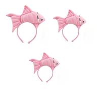 Animal Headgear Plush Fish Headband Headband Cartoon Shark Headband (rosa, 3)