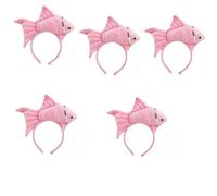 Animal Headgear Plush Fish Headband Headband Cartoon Shark Headband (rosa, 5)