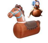 Animal Hopper - Inflatable Ride On Toy for Active Indoor Outdoor Play | Thick PVC with Ergonomic Grip Ears, Anti Slip Base, Pump Included, Balance Training Bouncer for