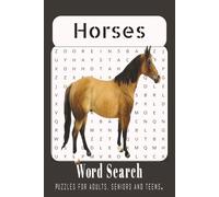 Animal - Horse Word Search Puzzle Book: Word Searches with Easy to Read Print about Horses, Horseback Riding, Horse Racing and More | 6x9 inches, 110 ... ... Gift for Vacation, Holiday and Free Time