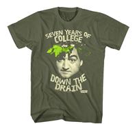 Animal House Down The Drain T-Shirt Uomo Maniche Corte Verde Cotone