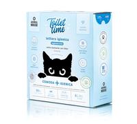 Animal House Toilet Time, 6L Lettiera di Bentonite Bianca per Gatti, Antistatica e Sicura, Ultra Assorbente, Agglomerante,Trattiene gli Odori 5,1 Kg (Bianca, 6L)