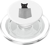Animal in Your Pocket Black Cat PopSockets PopGrip per MagSafe
