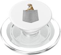 Animal in Your Pocket white Prairie Dog PopSockets PopGrip per MagSafe