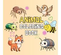 Animal & Insect Bold and Easy Coloring Book: 50+ Unique Designs For Adults & Teens