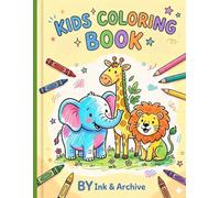 Animal Kingdom: A Fun Colouring Book for Kids Aged 3 to 6