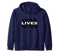 Animal Lives Matter Diritti Vegan Vegetarian Felpa con Cappuccio