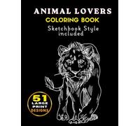 Animal Lovers Coloring Book: A Black Background Sketch Style, Activity for Adults and Teens: Relaxing Wildlife Portraits for Neon Gel Pens and Metallic Markers (Midnight Edition)