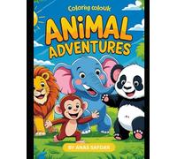 Animal Magic: A Coloring Adventure: Fun and Easy Animal Designs for Kids Ages 3-6