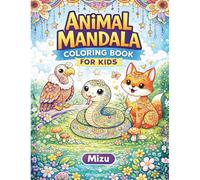 Animal Mandala Coloring Book: Easy & Cute Animal Coloring Pages for ages 4-8