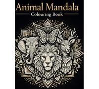 Animal Mandala Coloring Book: Stress relief mindfulness with intricate back and white mandala designs for adult