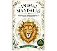 Animal Mandalas: 40 Realistic Animal Mandalas to Color and Relax