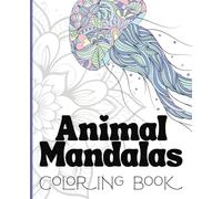 Animal Mandalas Coloring Book, 50pgs 7.5x9.25