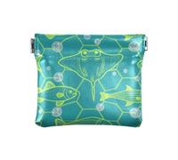 Animal Manta Ray Fluorescente Verde Blu Pesce PU Pelle Piccola Moneta Accessori Da Viaggio Unici per Uomo Donna Viaggio