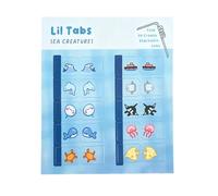 Animal Marine Stickers, Diy Cute Labels, Self Adhesive Pack with Quick Use, Notebook Decor with Bright Colors, 3,9 x 5,9 pollici School Supply, Craft for Diary Pages Schedules Textbooks Planners Guide