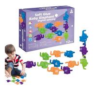 Animal Match Alphabet Game, Number Matching Fine Motor Toy, PVC Bright Colors Interactive Educational Game for Home, Outdoors, School, and Travel, 3.54x1.97x1.57Inches