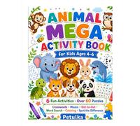 Animal Mega Activity Book: for Kids Ages 4-6