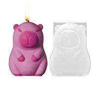 Animal Molds - Mould Non-Stick Flexible | 3D Capybara Resin Mold, Adorable Reusable, For Pudding Ice Cream Jewelry Making Candle Art Projects Cake Figurine Casting