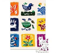 Animal & Nature Illustration Set Jigsaw Puzzle Impossible 1000 Pezzi Decorazione Per La Casa. Giochi Rilassamento E Intelligence Per Adulti E Ragazzi Da 14 Anni 52x38cm/1000pcs