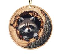 Animal Ornaments - Animal Pattern Tree Decor | Christmas Acrylic Tree Pendant | Holiday Setting Props Hangable Ornaments for Fireplace Window, & Christmas Tree