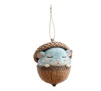 Animal Ornaments for Christmas Tree | 2D Acrylic Cute Animal Acorn Decoration,Christmas Tree Decorations - for Home Winter Party Wall Window Farmhouse Holiday