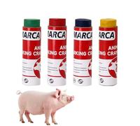 Animal Paint Stick - 10.5x2.6cm, 4 Pieces Highly Visible Livestock Marking Crayons Cattle Identification Marker Pens Eco Friendly With Cap For Farm Sorting Grading Vaccination